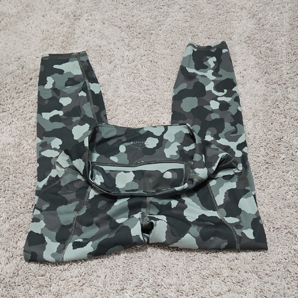 Athleta Pants - Athleta Camo Leggings - Black and Gray